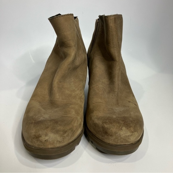 Sorel Joan of arc ll wedge booties tan leather size 10.5 - Picture 3 of 8
